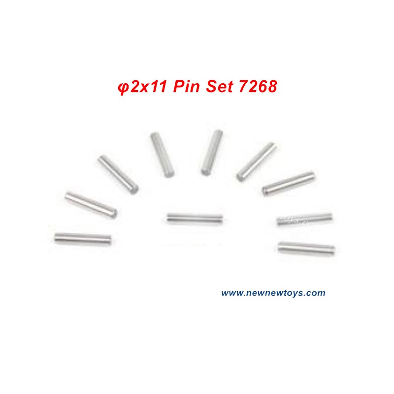 DBX 10 1/10 RC Car Parts 7268, φ2x11 Pin Set