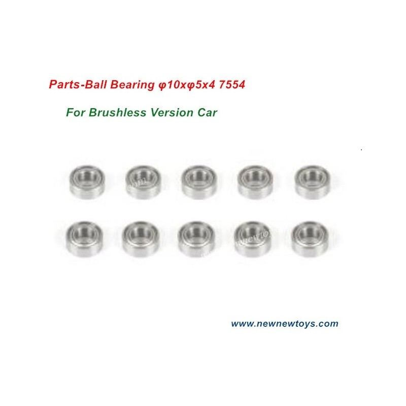 ZD Racing DBX 10 Ball Bearing Parts 7554, φ10xφ5x4