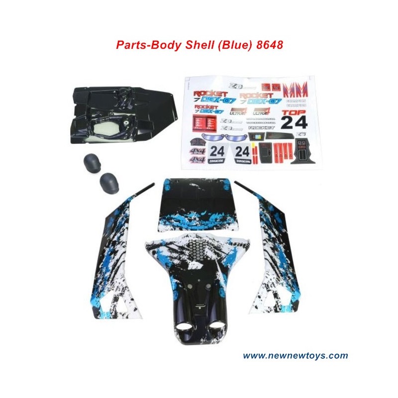 ZD Racing DBX 07 Body Shell 8648-(Blue)