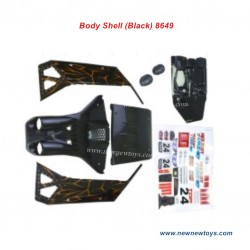 ZD Racing Parts DBX 07 RC Body Shell 8649 (Black)