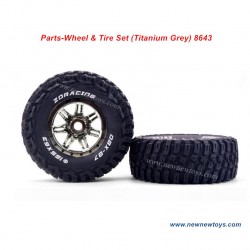 ZD Racing DBX 07 Tires Set 8643 (Titanium Grey)
