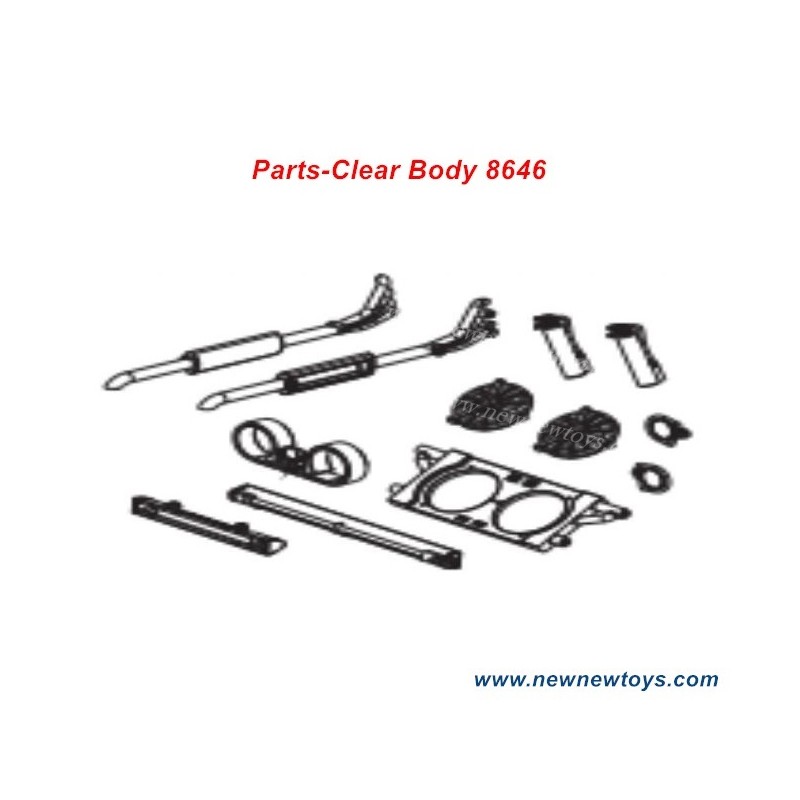 DBX 07 ZD Racing Parts 8646, Clear Body