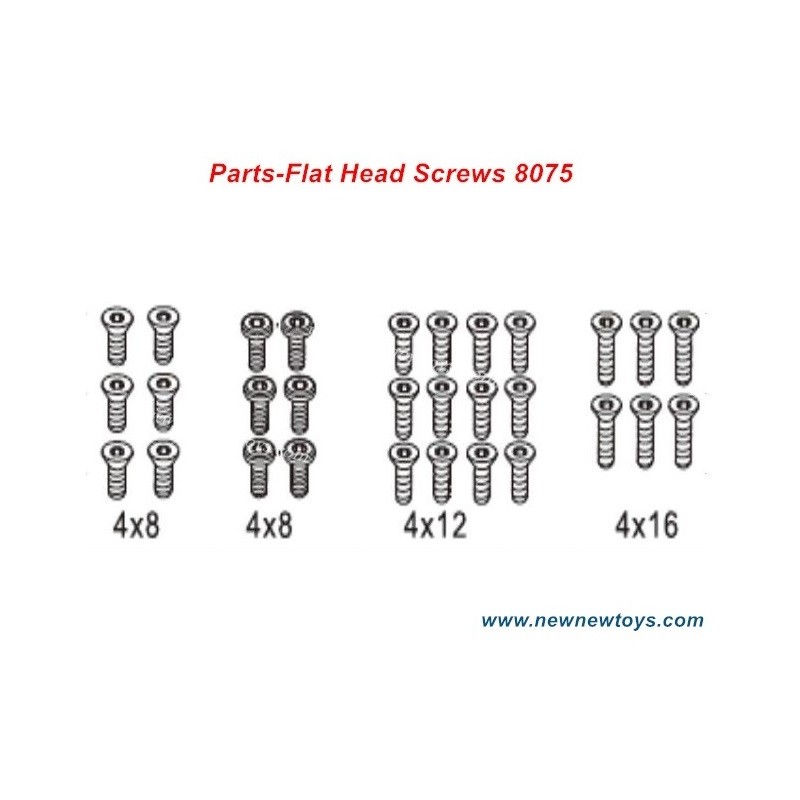 ZD Racing DBX 07 Screws Parts-8075