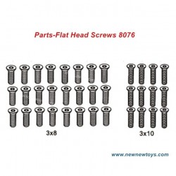 ZD Racing DBX 07 Screws Parts 8076-Flat Head Screws Set