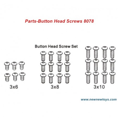 ZD Racing DBX 07 Screw Set 8078-Button Head Screws