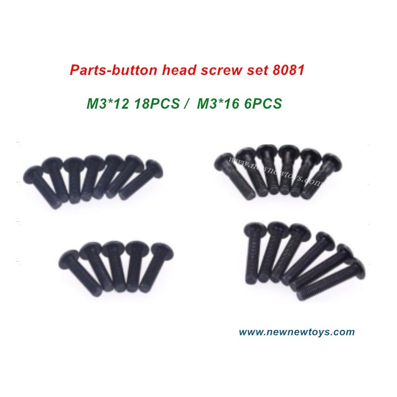 RC Buggy DBX 07 Screw 8081-Button Head Screw Set