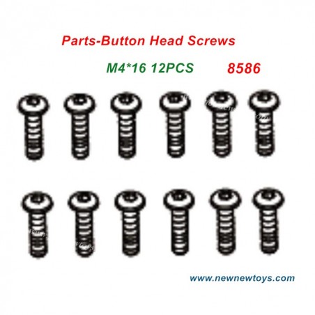 ZD Racing DBX 07 Parts Button Head Screws 8586, M4*16 12PCS