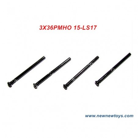 9125 RC Car Parts 15-LS17, Round Headed Screw  3X36PMHO