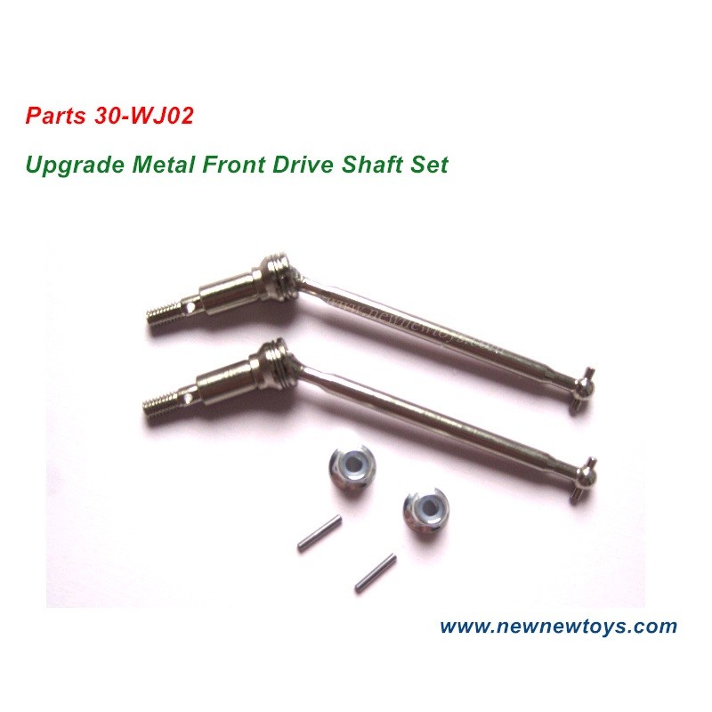 RC Car XLH Xinlehong 9130 Upgrade Parts 30-WJ02, Metal Front Drive Shaft Set