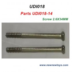 Parts-UDI018-14 For UDI018 Rudder Half Screw 2.6X34MM