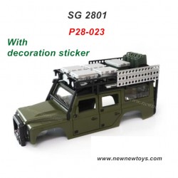 RC Crawler SG 2801 Shell Parts P28-023-Green