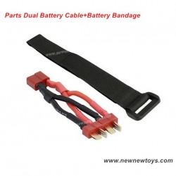 Q901 Xinlehong RC Car Parts Dual Battery Cable+Battery Bandage
