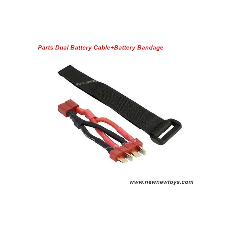 Q901 Xinlehong RC Car Parts Dual Battery Cable+Battery Bandage