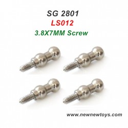 SG2801 RC Crawler Parts Screw LS012, 3.8X7MM