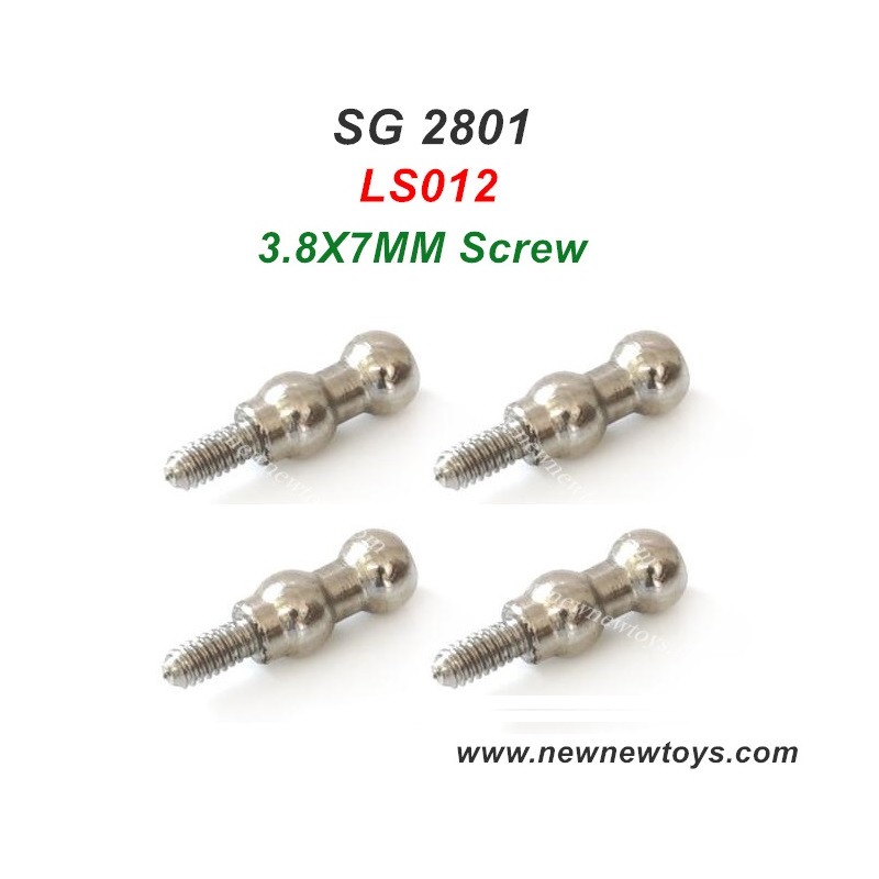 SG2801 RC Crawler Parts Screw LS012, 3.8X7MM