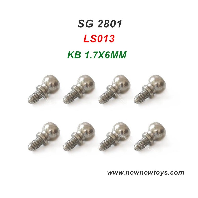 SG 2801 RC Truck Screw Parts LS013, KB 1.7X6MM