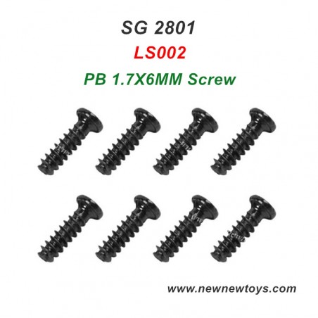 Crawler SG 2801 RC Parts LS002, PB 1.7X6MM Screw