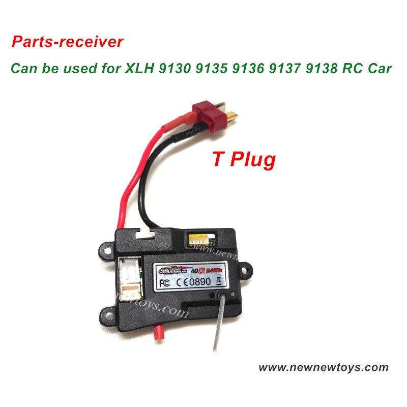 RC Car Xinlehong XLH 9136 Receiver-35-ZJ07, T Plug