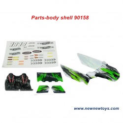 Haiboxing Twister RC Truck 905 905A Body Shell Parts (Green)+Decal 90158