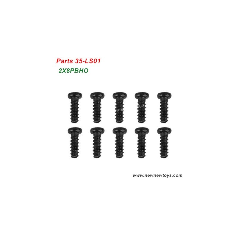 RC Car XLH Xinlehong Q901 Parts 35-LS01, 2X8PBHO Round Headed Screw