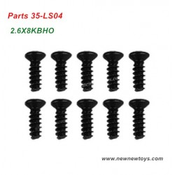 RC Car XLH Xinlehong Q901 Parts 35-LS04, Countersunk Head Screw 2.6X8KBHO