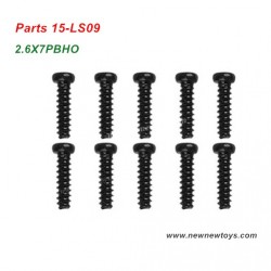 RC Car XLH Xinlehong Q901 Parts 15-LS09, Round Headed Screw 2.6X7PBHO