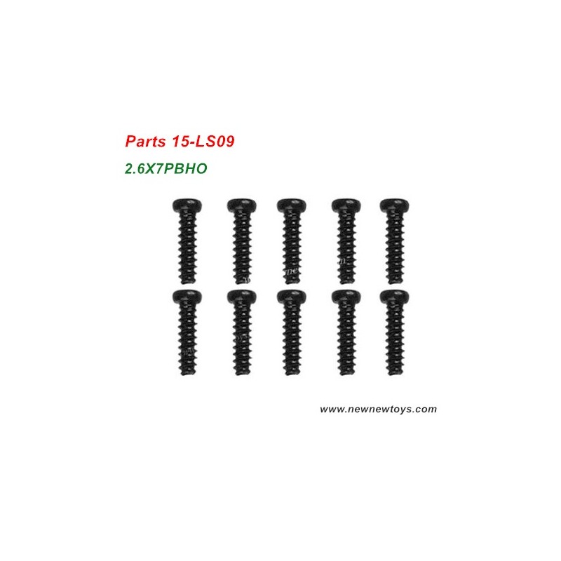 RC Car XLH Xinlehong Q901 Parts 15-LS09, Round Headed Screw 2.6X7PBHO