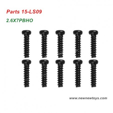 RC Car XLH Xinlehong Q901 Parts 15-LS09, Round Headed Screw 2.6X7PBHO