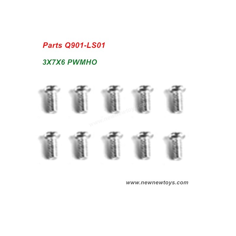 RC Car XLH Xinlehong Q901 Parts Q901-LS01, 3X7X6 PWMHO Screw