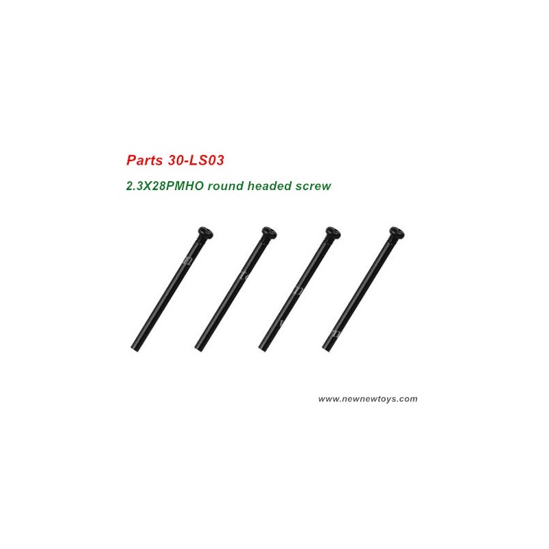RC Car XLH Xinlehong 9130 Parts 30-LS03, 2.3X28PMHO Screw