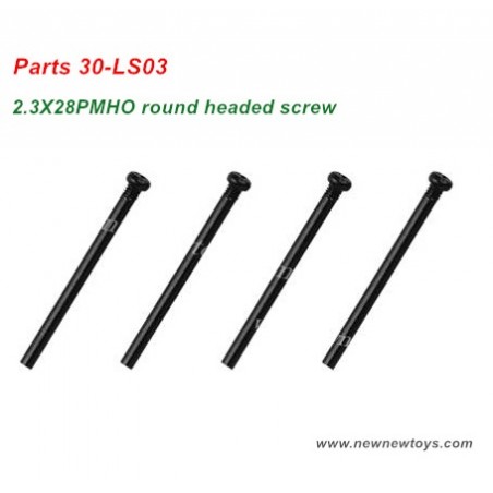 RC Car XLH Xinlehong 9130 Parts 30-LS03, 2.3X28PMHO Screw