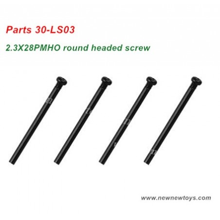 RC Xinlehong 9137 Parts 30-LS03, 2.3X28PMHO Screw