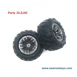 RC XLH Xinlehong 9138 Parts Wheel, Tire 35-ZJ02/30-ZJ02