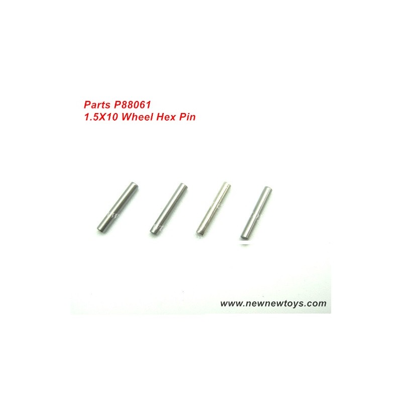 Enoze 9000E Parts P88061, 1.5X10 Wheel Hex Pin