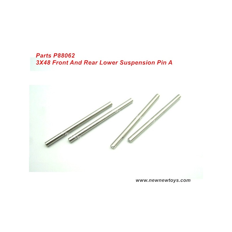 Enoze 9000E Parts P88062, 3X48 Lower Suspension Pin A