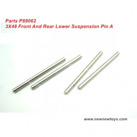 Enoze 9000E Parts P88062, 3X48 Lower Suspension Pin A