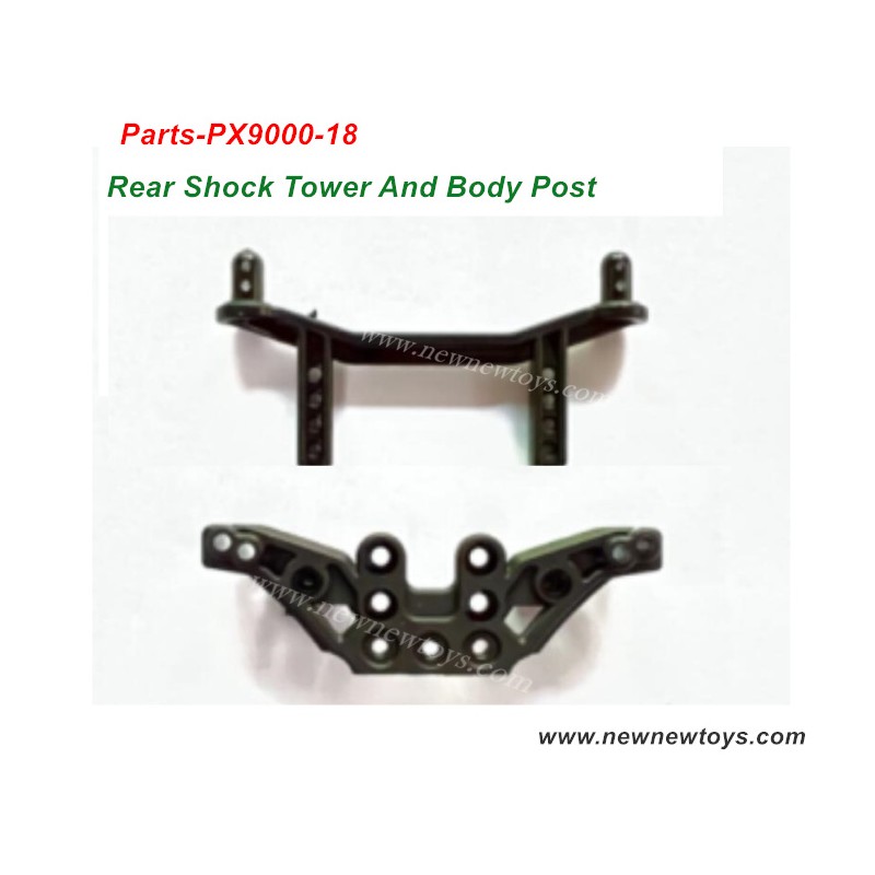 RC Car Enoze 9000E Parts PX9000-18, Rear Shock Tower And Body Post