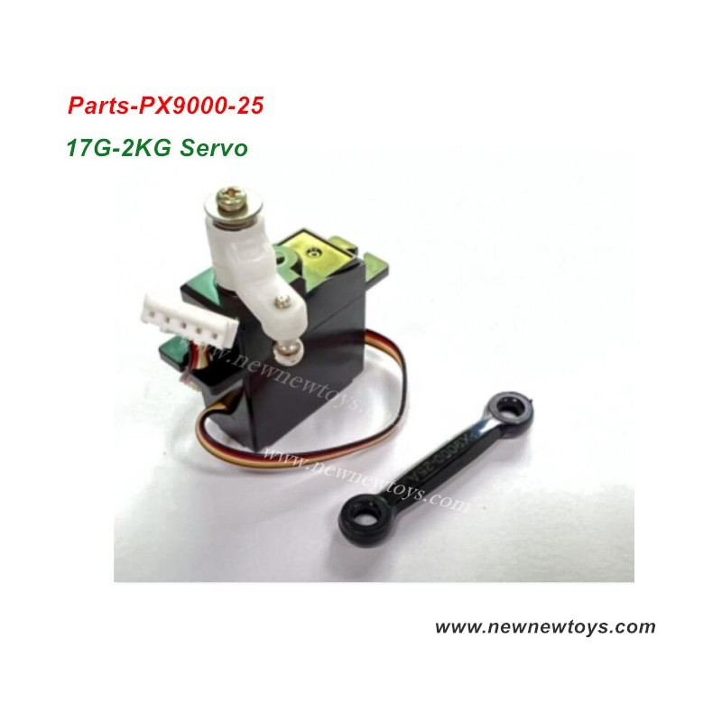 Enoze 9000E Servo Parts PX9000-25, Brushed 5-Wire 17G-2KG Servo