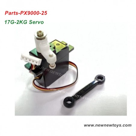 Enoze 9000E Servo Parts PX9000-25, Brushed 5-Wire 17G-2KG Servo