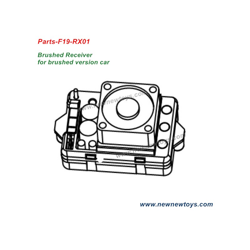 XLF F19 Parts F19-RX01, Brushed Receiver