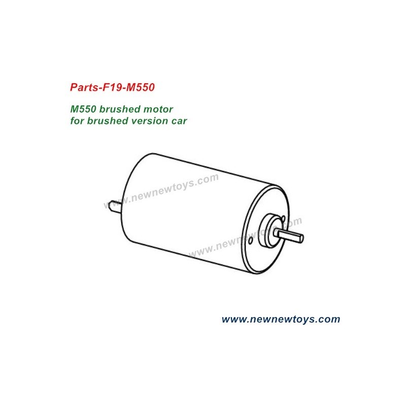 XLF F19 Motor Parts F19-M550, M550 Brushed Motor