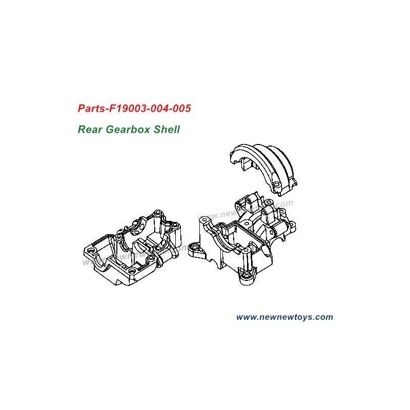 XLF F19/F19A Parts F19003-004-005, Rear Gearbox Shell