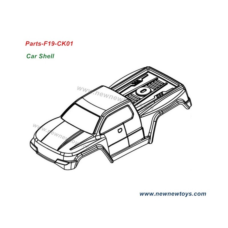 XLF F19/F19A Body Shell, Car Shell Parts 19-CK01