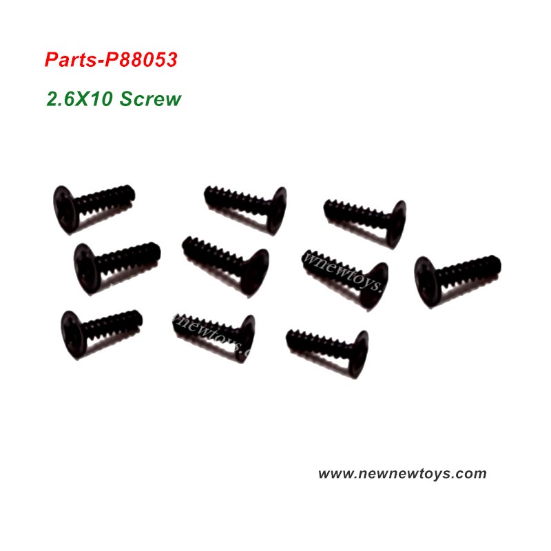 Enoze 9002E RC Truck Parts P88053, 2.6X10 Screw