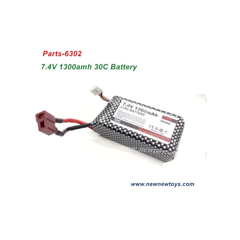 SCY 16101 Battery 7.4V 1300amh 30c-703060