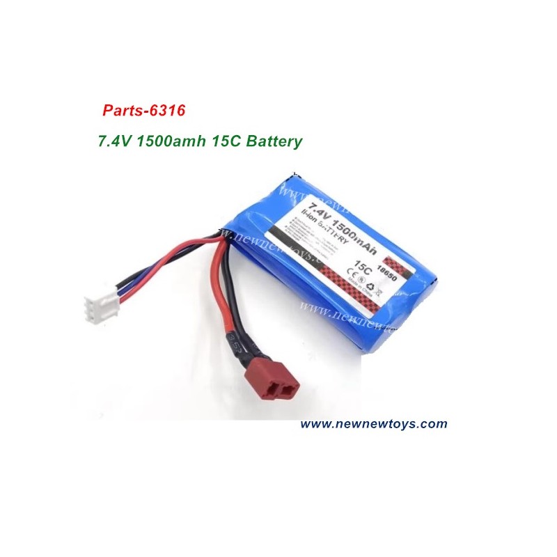 SCY 16201 Battery-6316, 18650 7.4V 1500amh 15C
