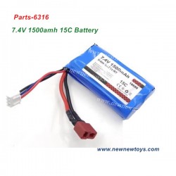 SCY 16103 Battery-6316, 18650 7.4V 1500amh 15C