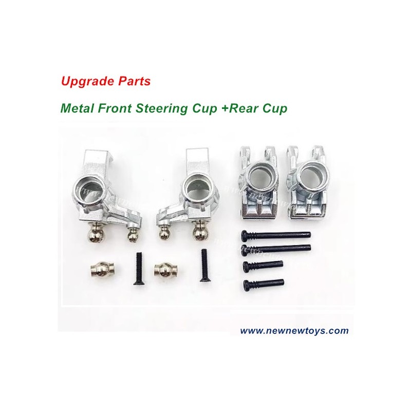 SCY 16102/16102 PRO Upgrade Metal Parts-Front Steering Cup+Rear Cup Kit