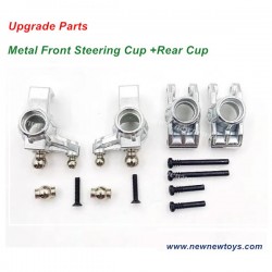 SCY 16103/16103 PRO Upgrade Parts-Metal Front Steering Cup+Rear Cup Kit