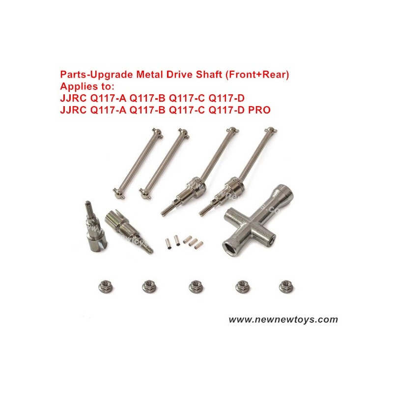 JJRC Q117-A Q117-B Q117-C Q117-D Upgrade Parts-Metal Front+Rear Drive Shaft